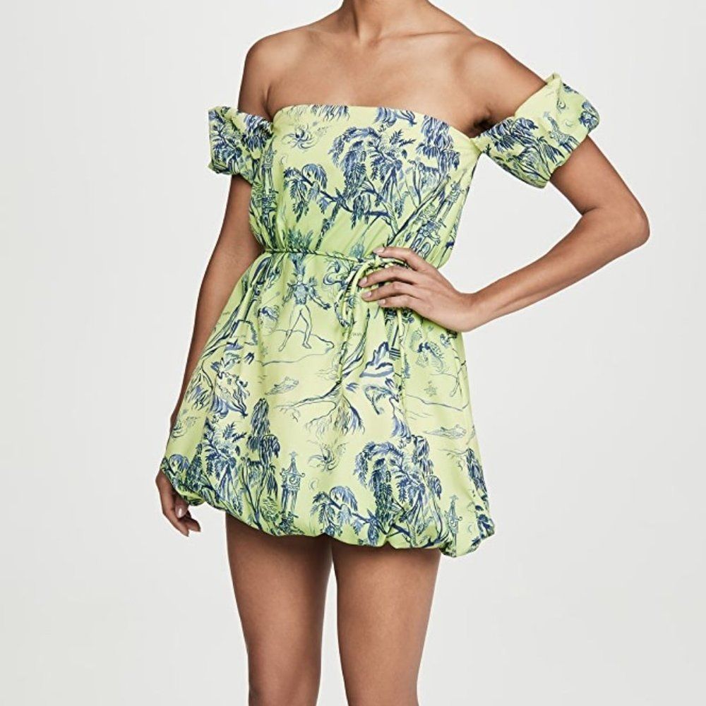NWOT | STAUD | Ash Dress in Feather Tree Green | Size 4
